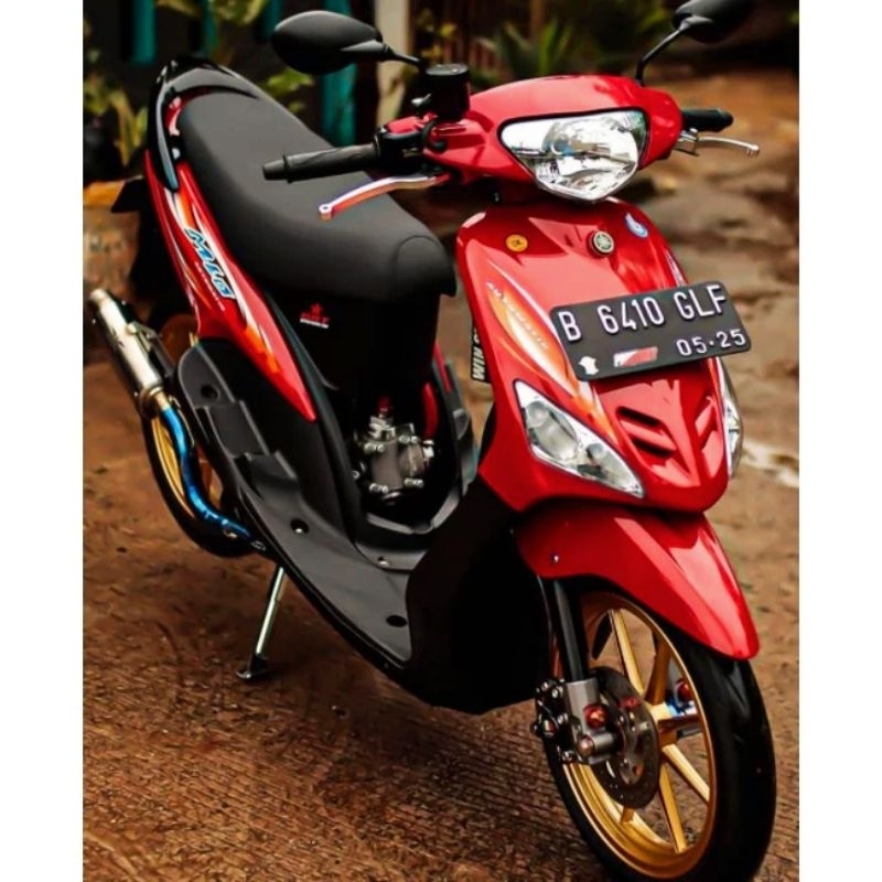 Striping lis sticker standar ORI yamaha mio sporty 2007 merah stiker mio merah 2007 sporty