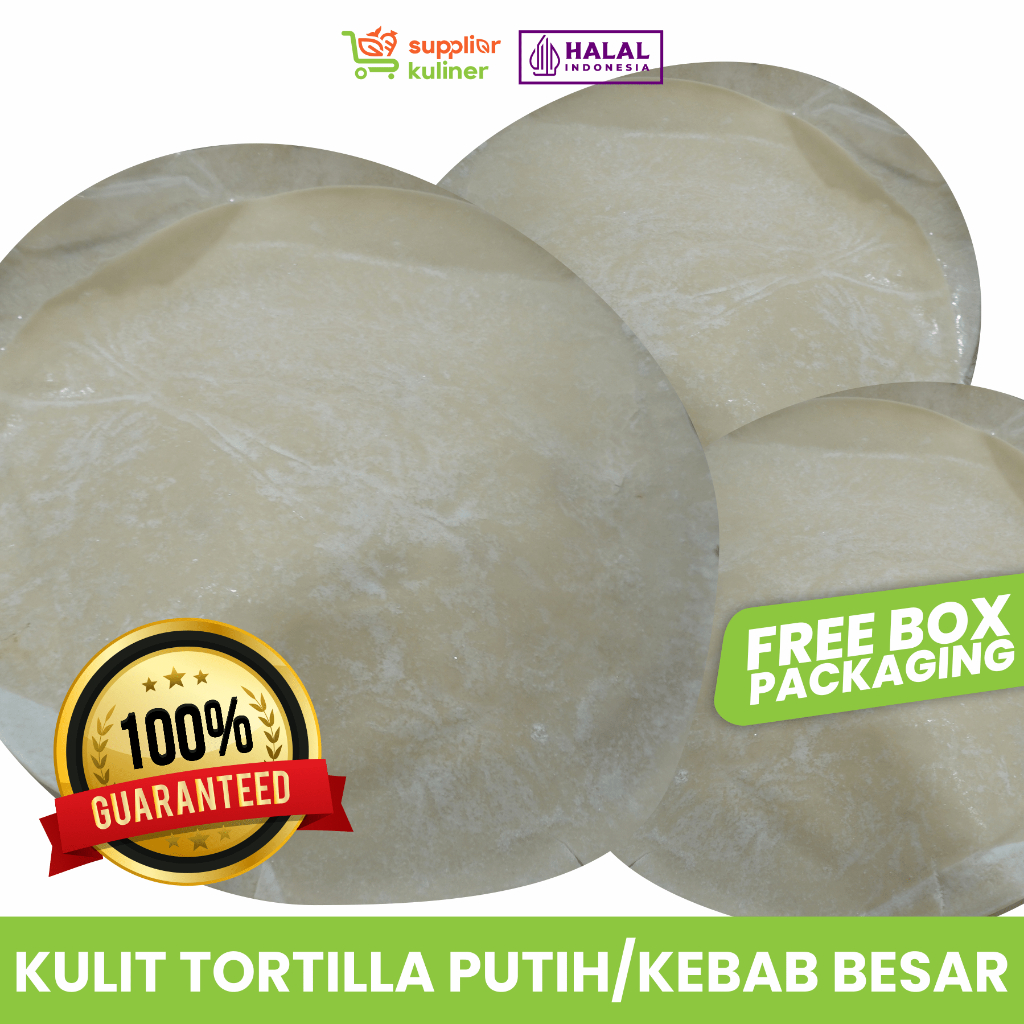 

TORTILLA BESAR / KULIT KEBAB BESAR 30 CM