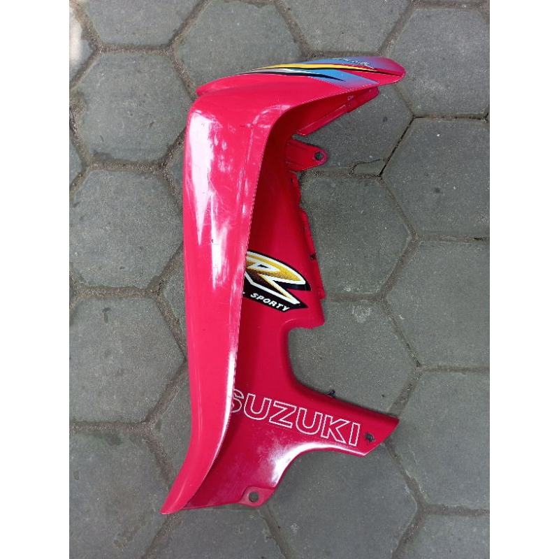 Cover dek sayap luar dalam Suzuki Smash 110 smash old lama 2005 2007 Merah Original copotan