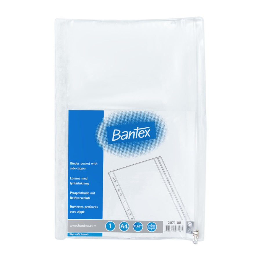 

Zipper Pocket A4 Bantex untuk Ordner
