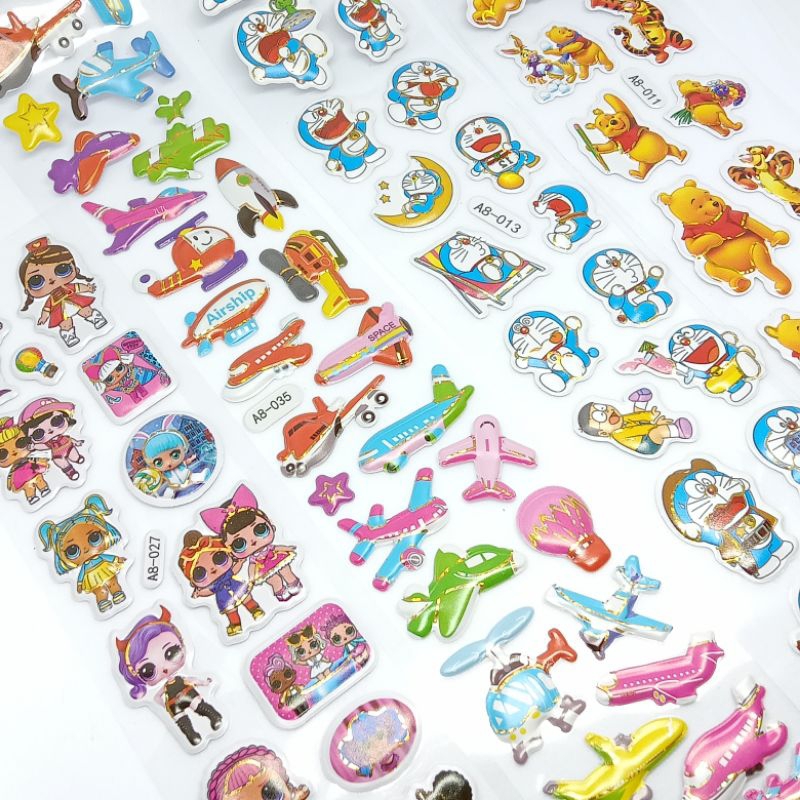 

(BISA PILIH) Sticker Timbul Panjang 28 cm Stiker Panjang Sticker Anak