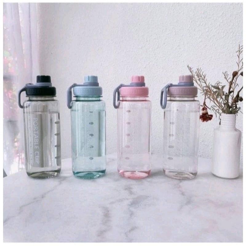 Botol minum viral jumbo 1liter/portable cup/ botol minum anak cup 1 liter/ botol minum anak jumbo
