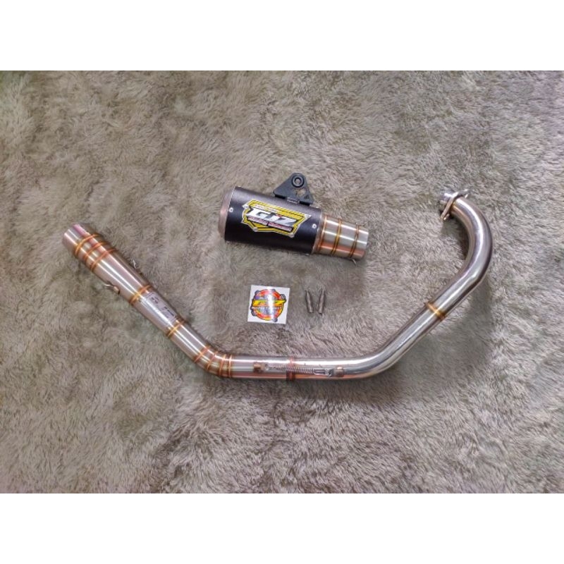 Knalpot Original Gjz Racing Exhaust Vixion Old Vixion New Nvl Nva Nonstep Roadrace