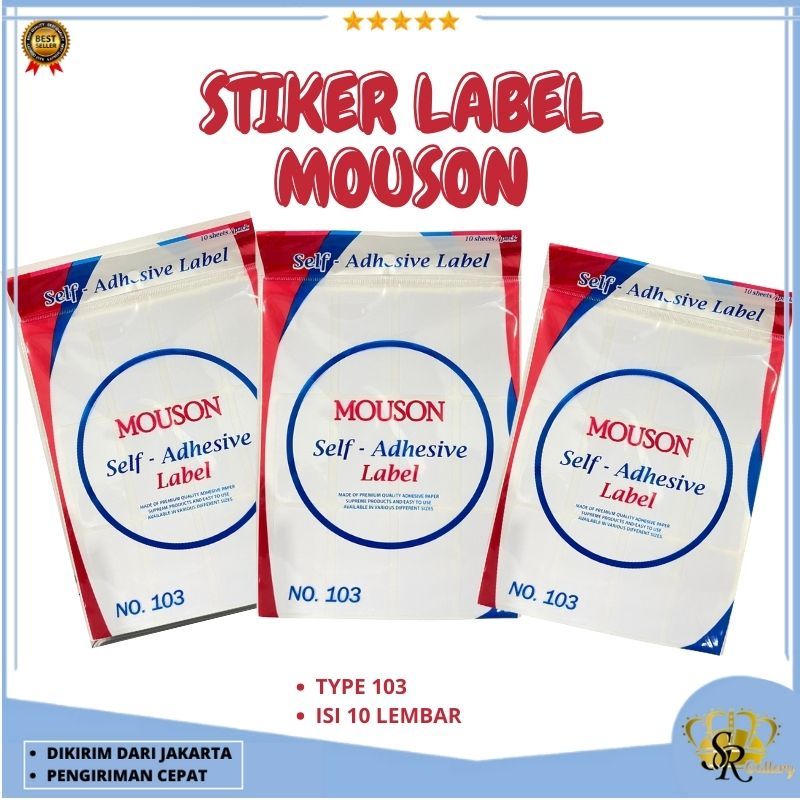 

Label Stiker Sticker Self Adhesive Labels Stiker Tempel No 103 Label Buku Isi 10 Lembar SR