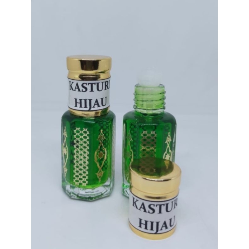 Parfum Kasturi Hijau 6ml Minyak Wangi Arab Asli 100 %