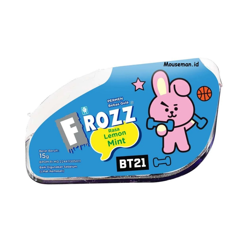 

Permen BT21 Bebas Gula FROZZ Rasa Lemon Mint 15gr