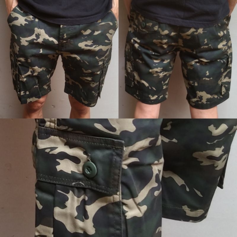 CELANA CARGO CAMO PENDEK