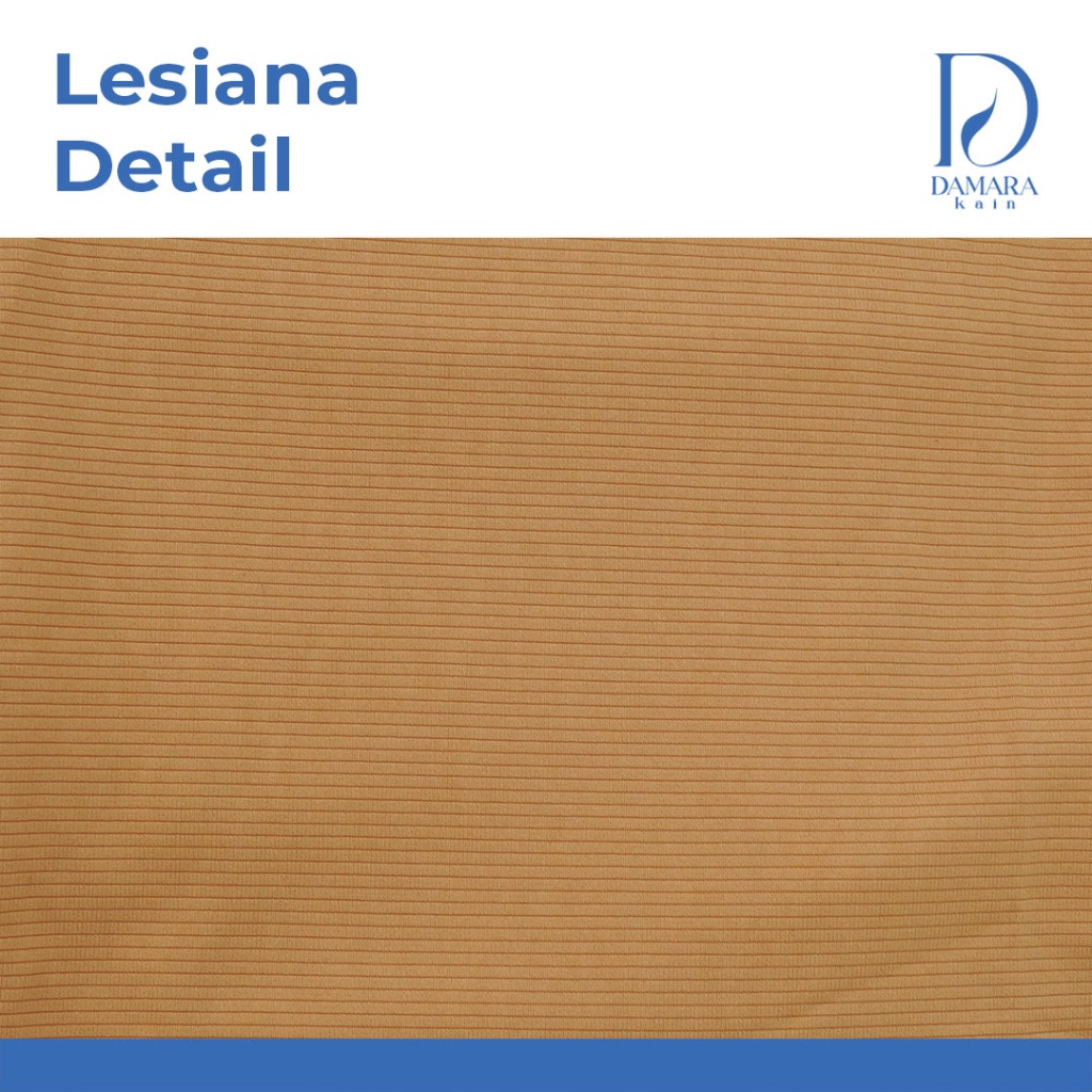 Bahan Kain Kaos Motif Salur Rib Lesiana Adem Nyaman