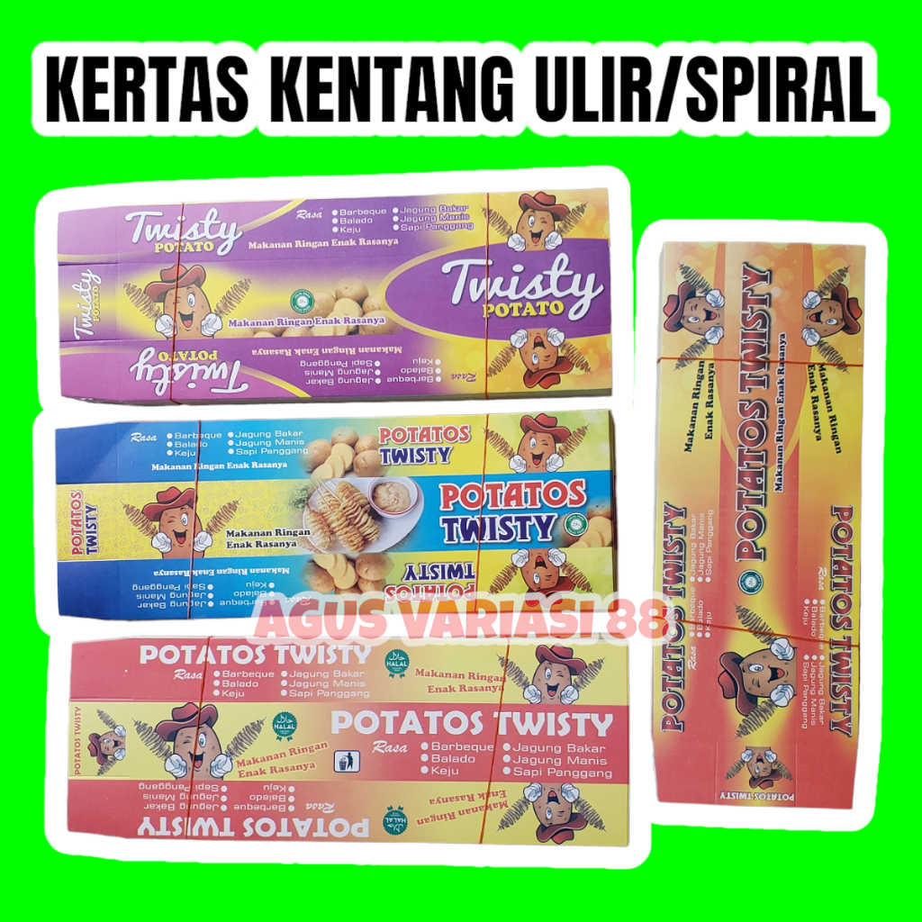 

KERTAS KENTANG GORENG / KOTAK KENTANG GORENG / PEMBUNGKUS KENTANG ULIR