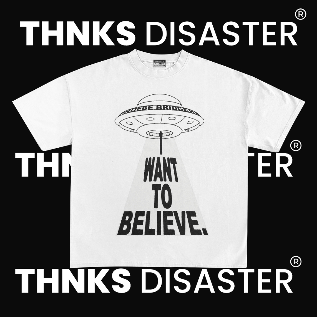THNKSDISASTER | KAOS PHOEBE BRIDGERS CHINESE SATELLITE WHITE | COMBED 24S | UNISEX | GRUNGE | BAND |