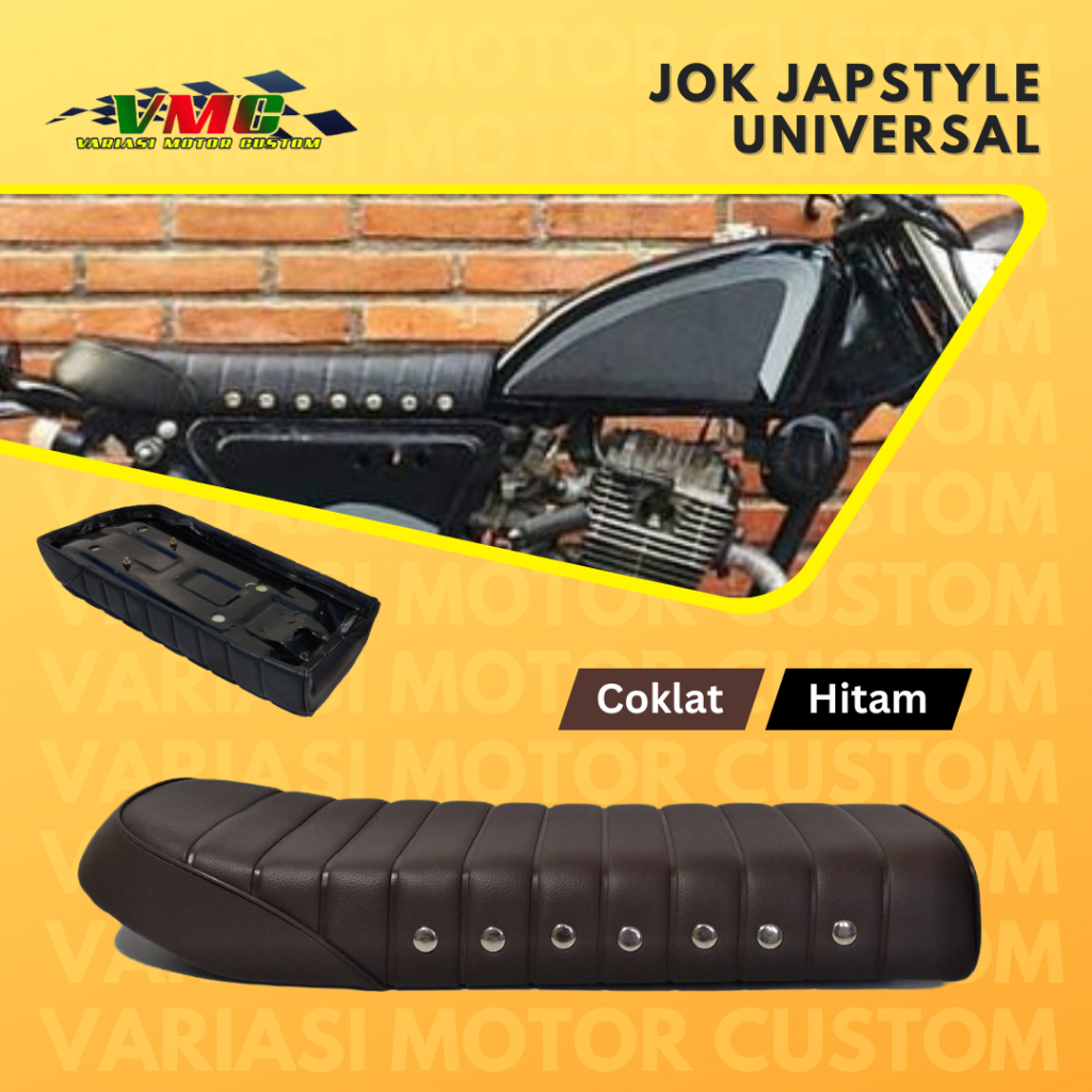 Jok Japstyle Motor Custom Japstyle Panjang / Jok Scrambler / Jok Japstyle