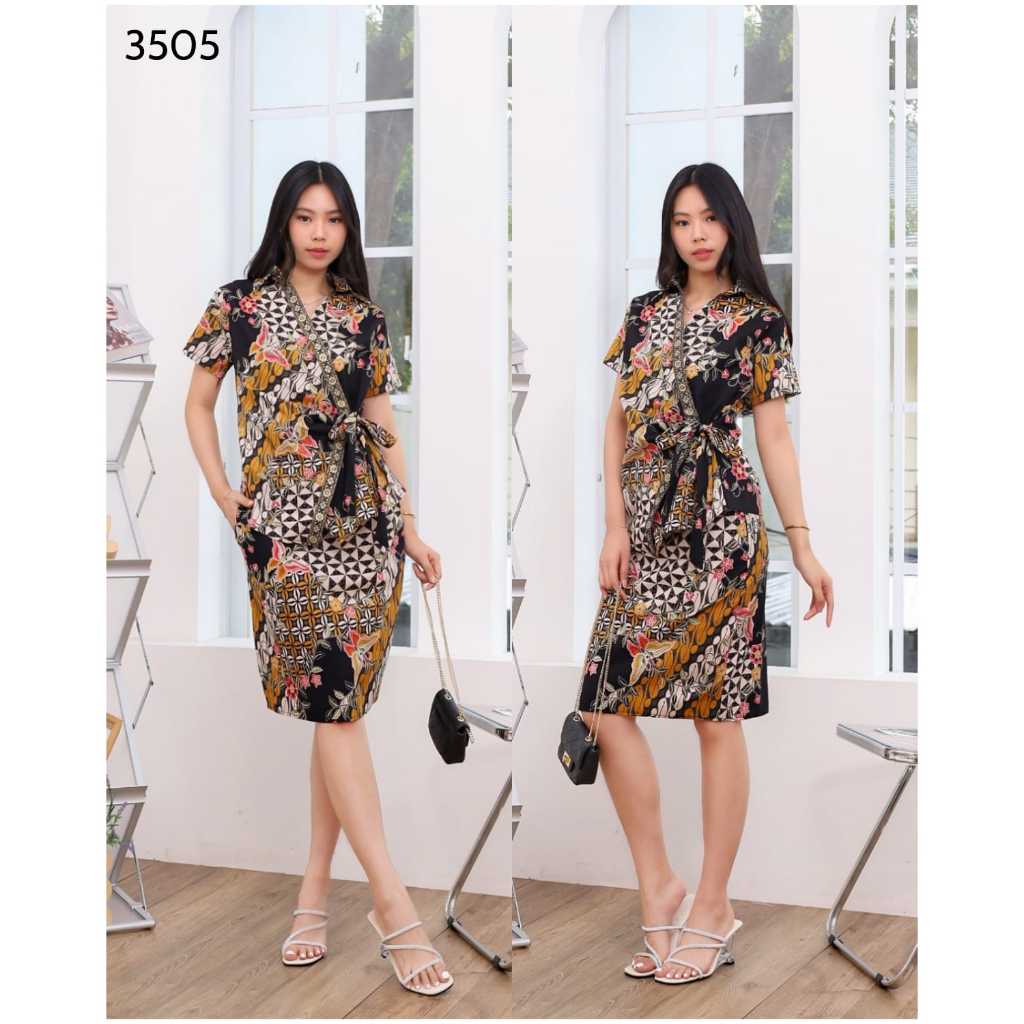 TK115 setelan rok wanita cantik