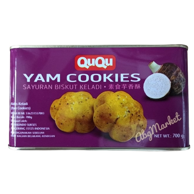 

QUQU Yam Cookies / Biskuit Talas Kering Kaleng 700 gr