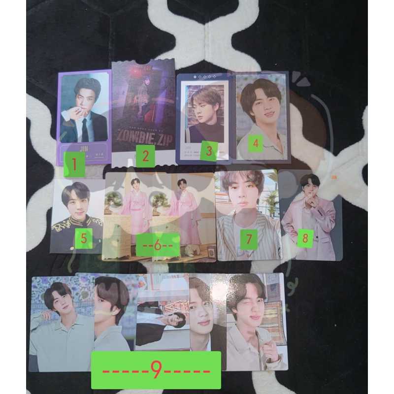 SALE BTS PHOTOCARD MPC SEOKJIN BANGBANGCON BTS IN CINEMA MUSTER JP PTD SYS FIESTA MERCHBOX DALMAJUNG