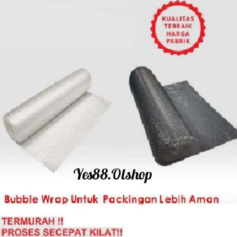 

Bubble Wrap Hitam & Putih untuk Packing per 1 pcs barang⭐ Yes88 ⭐
