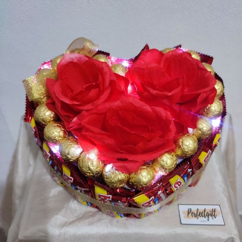 

( Free Gift Box) Love Coklat Cake Kado Valentine Ulang Tahun Anniversary