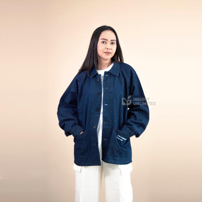 Jaket Unisex Denim Jacket Fear Not