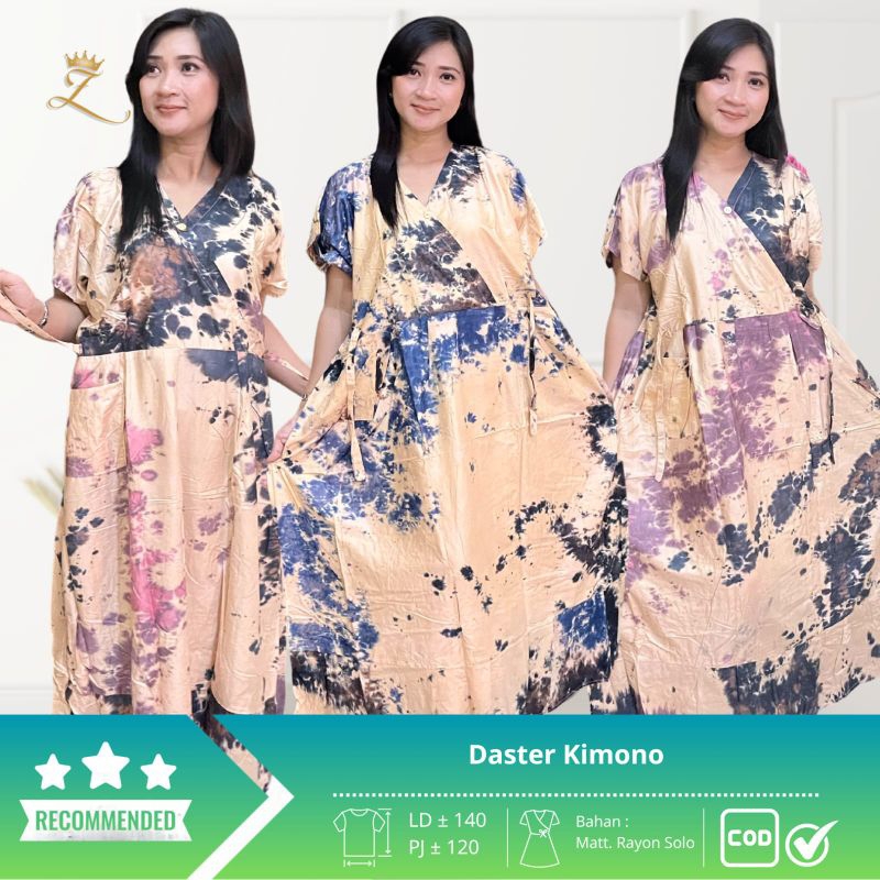 [Daster Zahra] Daster Kimono Lonceng Jumbo LD 140, LD 120, LD 115 Rayon Premium