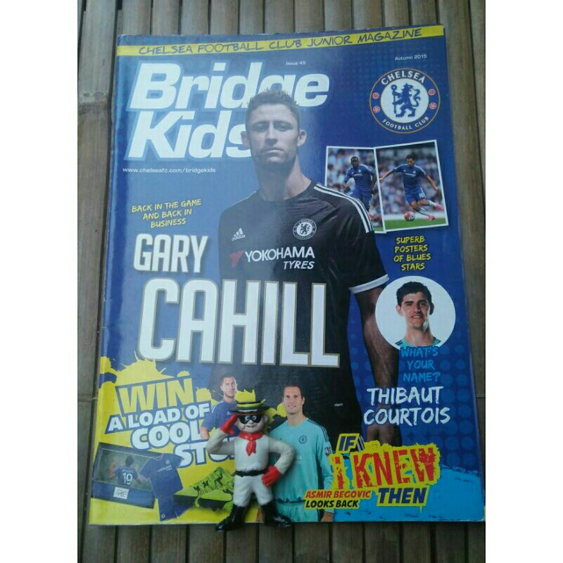 Bridge Kids, issue 45/2015. Chelsea Football Club Junior Magazine. (majalah impor, asli/original)