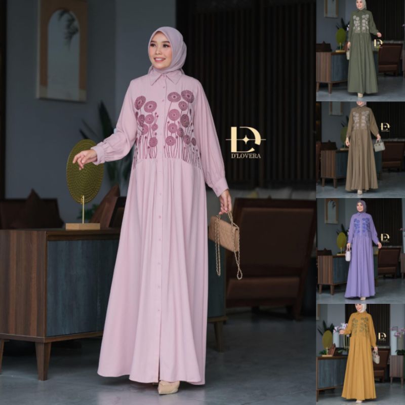 (x8) DLOVERA HANA Baju Dress Wanita Muslimah Hanna Dress by D'Lovera. Nazra Sha