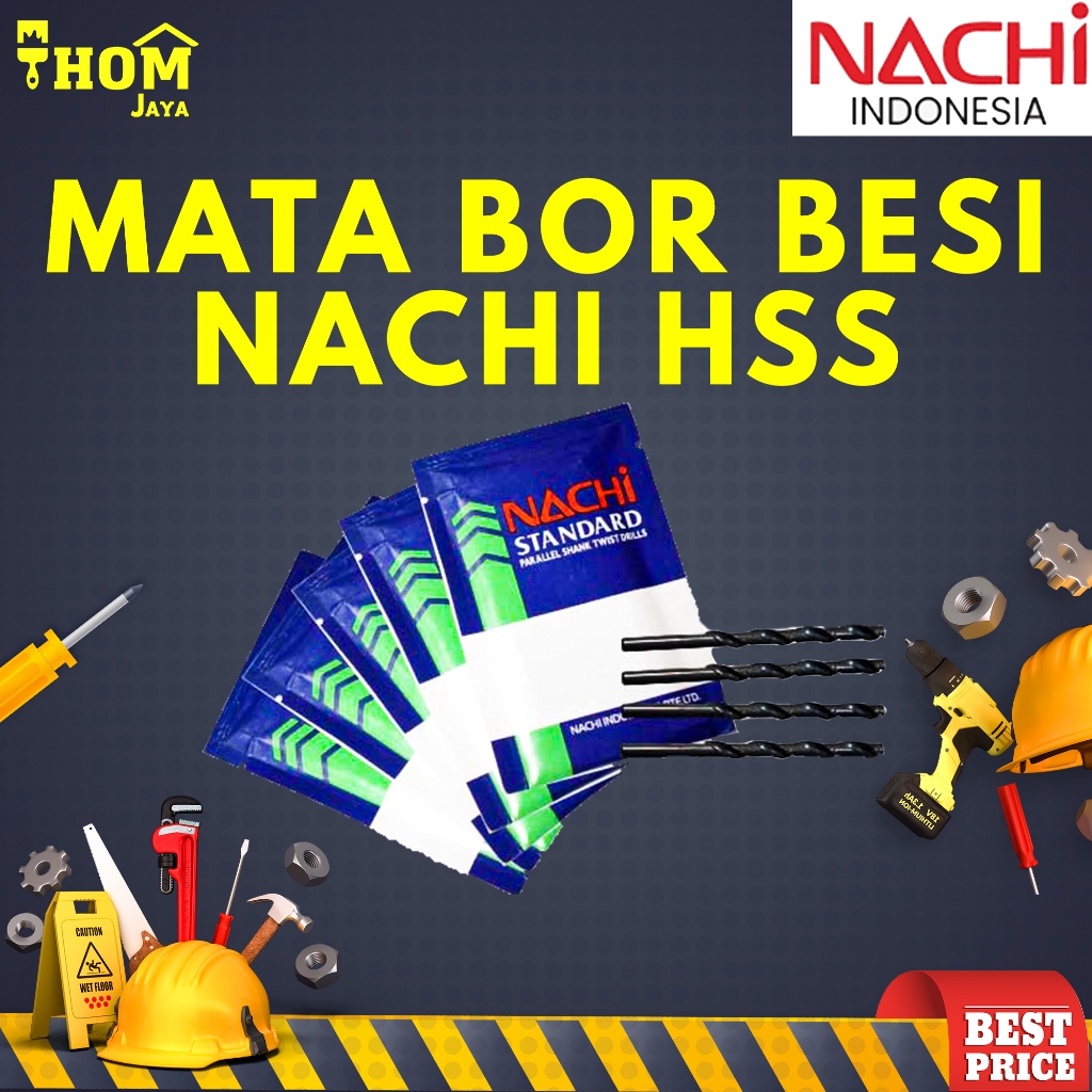 MATA BOR BESI / MATA BOR BETON NACHI HSS - BERBAGAI UKURAN
