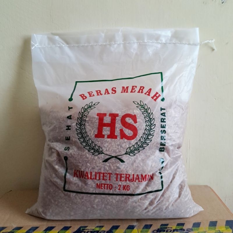 

Beras Merah HS 2 kg kemasan jahit non organik