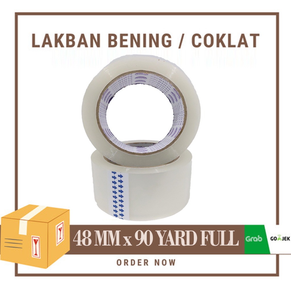 

Lakban OPP Tape Packing 48 mm X 90YRD FULL.
