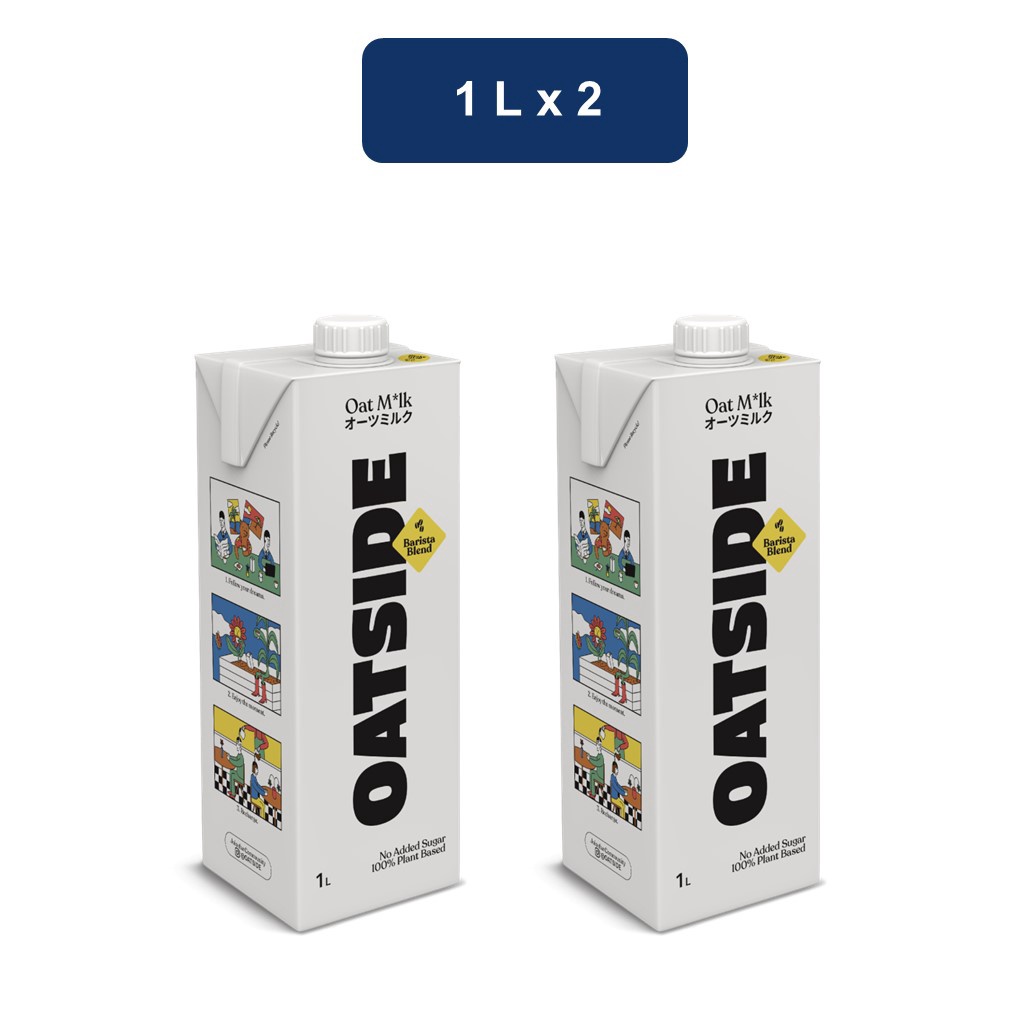 

GROSIR Oatside Oat Milk Barista Blend 2 x 1 L buruan