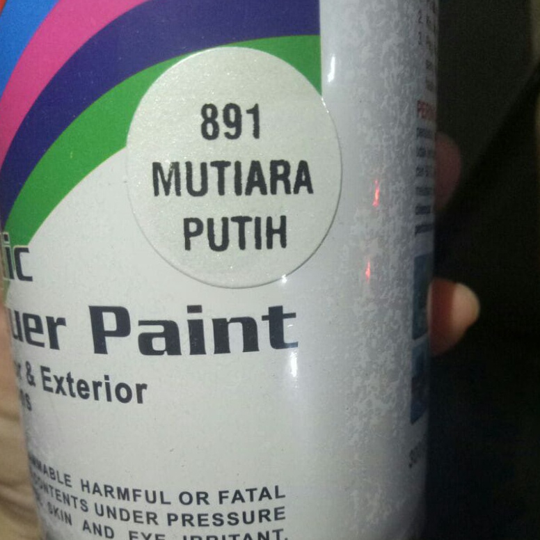 Bagus Dipakai cat semprot pilok pilox diton mutiara putih 891 3cc putih mutiara