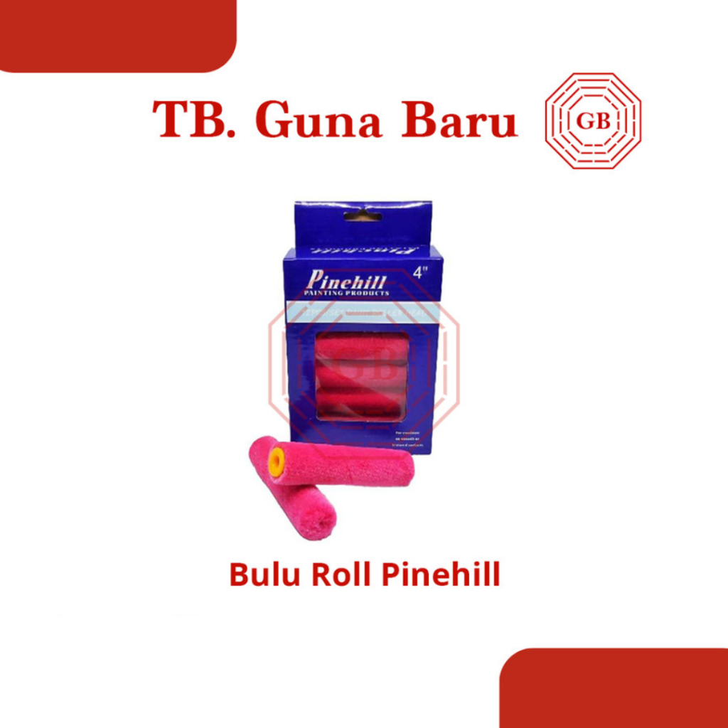 Bulu Kuas Roll Pinehill 4 Inch Refill Kuas Roll Cat minyak