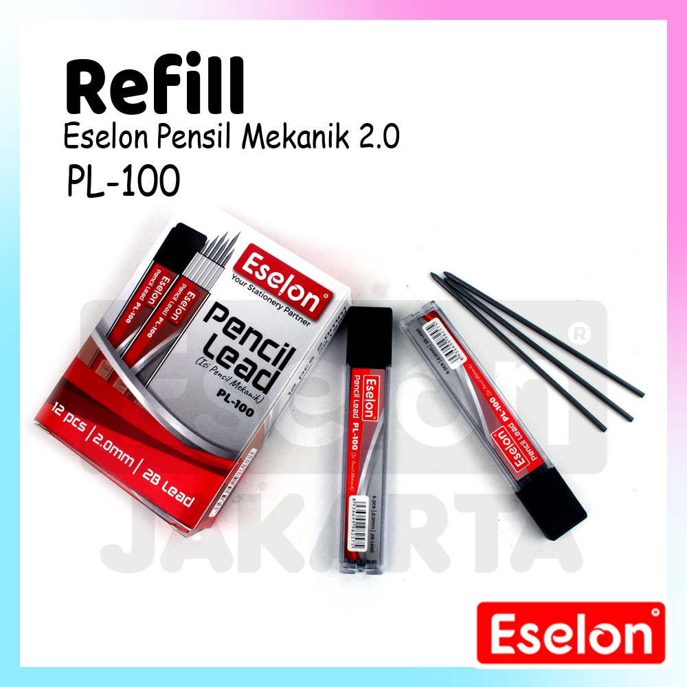 

[ES.JKT] Refil / Isi Pensil Mekanik 2.0 mm / Refill Pensil 2B Eselon PL-100