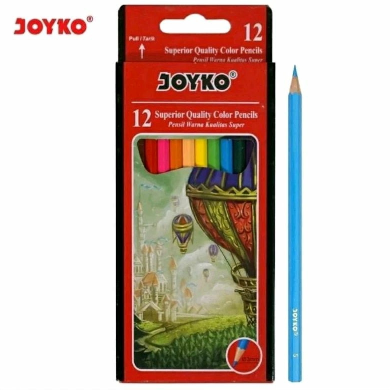 

Pensil Warna Joyko 12 Warna CP-100 (1 set 12 Warna)