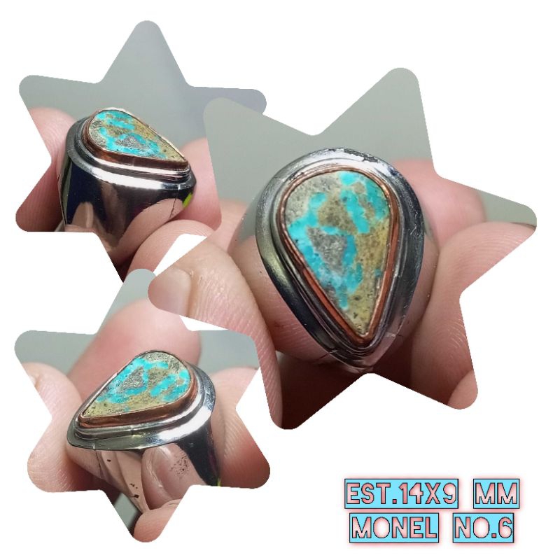 cincin akik pyrus ring monel