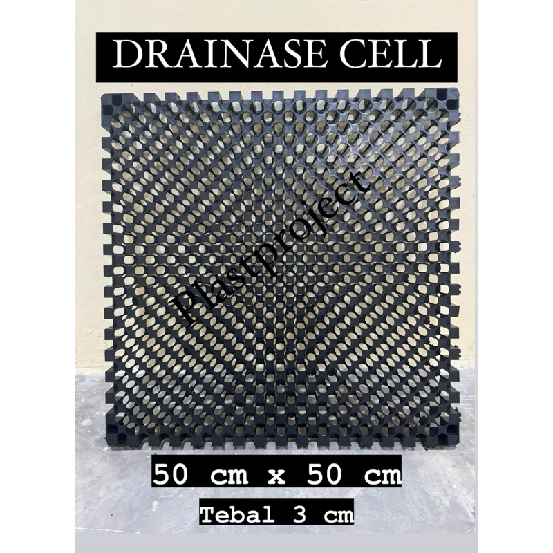 DRAINASE CELL 50x50x3 UTUH PREMIUM/ BUKAN SAMBUNGAN / DRAINAGE CELL TEBAL/ UTUH UKURAN 50 x 50 x 3 c