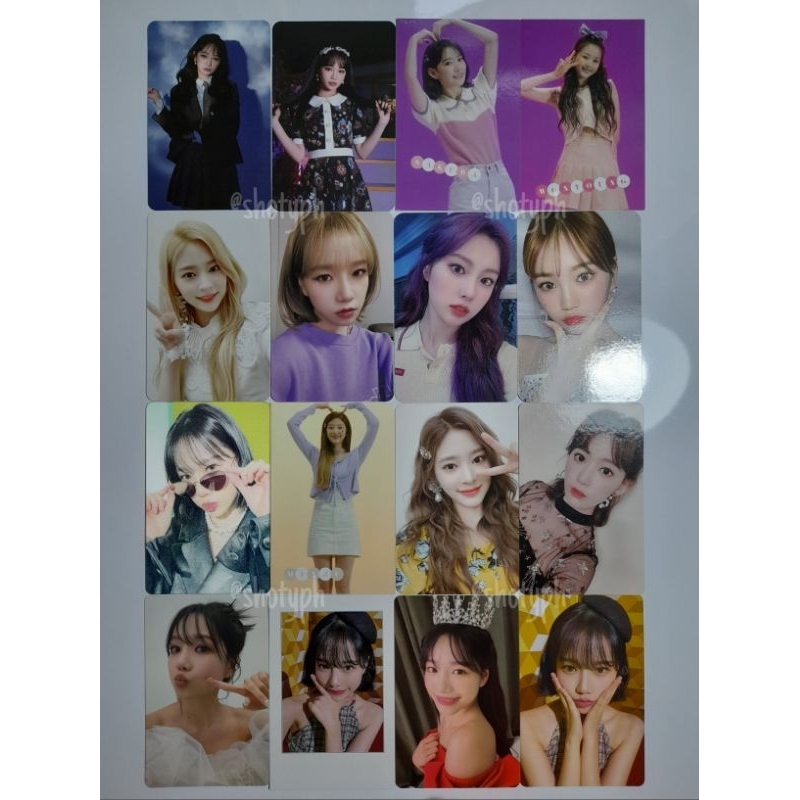 IZ*ONE JO YURI MINJU CHAEWON HYEWON GLASSY SOLO ALBUM OFFICIAL PHOTOCARDS