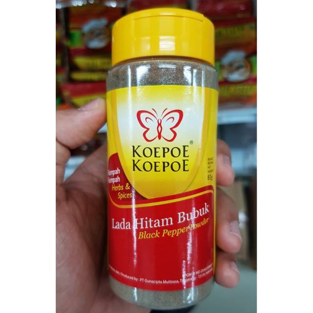 

Koepoe Koepoe Lada Hitam Bubuk (Black Pepper Powder) 83gr