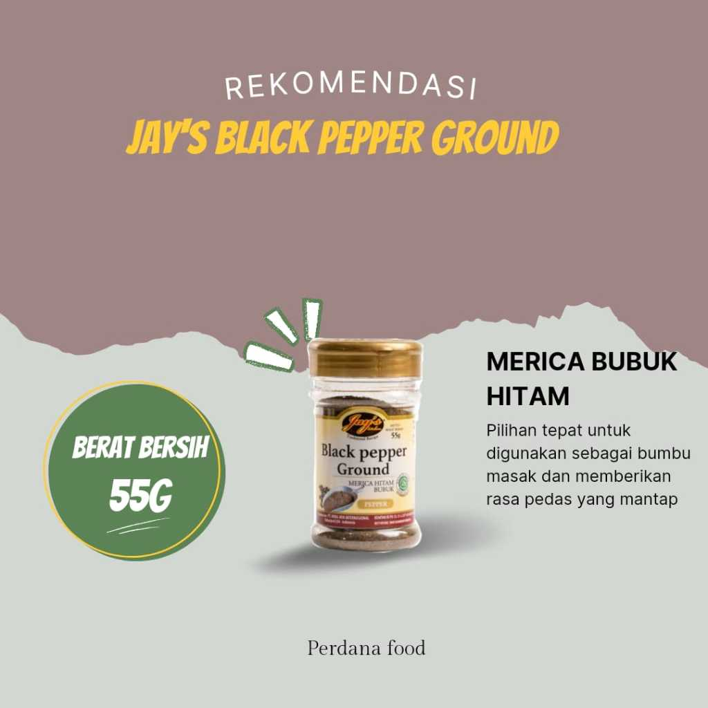 

Jay's Ground Black Pepper 55gr