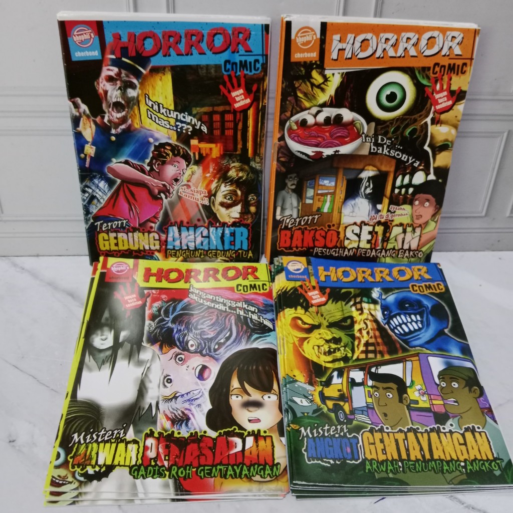 20Pcs Komik Horor 4 Cerita