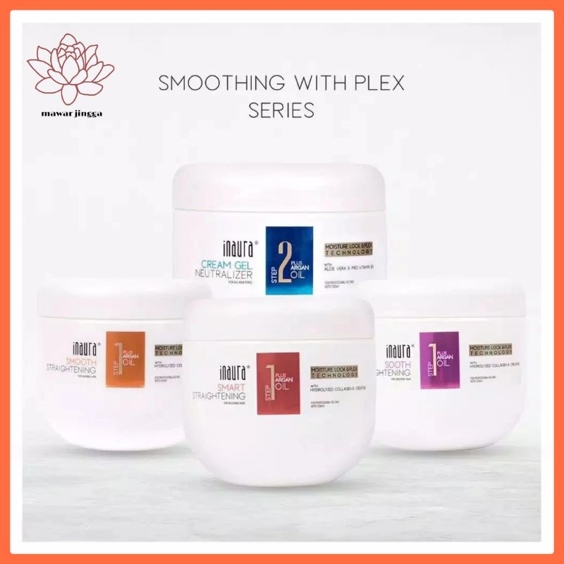 inaura straightening obat smoothing pelurus rambut 1000 gram