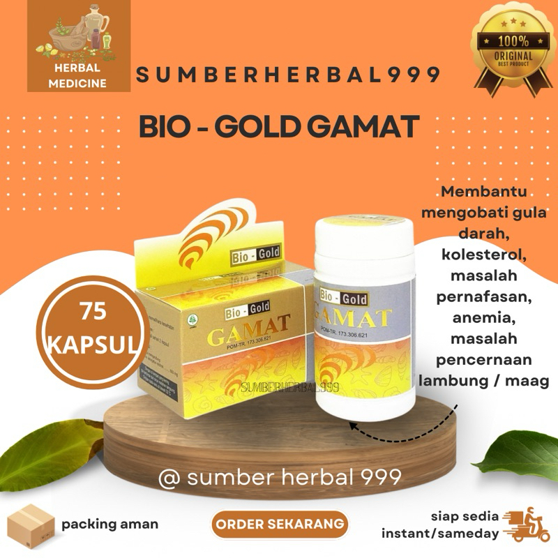 Kapsul Gold Gamat 75's (Bio-Gold Gamat)
