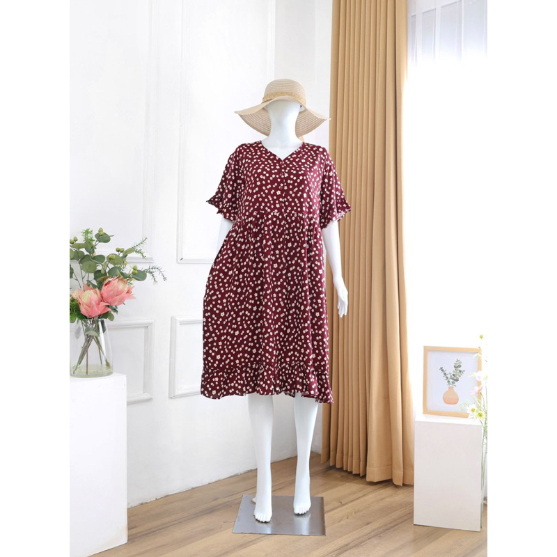 (REALL PICT)Lula dress - Home dress-daster cantik-daily wear-daster kekinian-rayon premium-dress