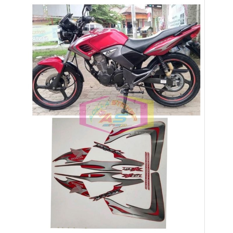 Striping sticker lis Les decal polet orian standar motor Honda Tiger Revo 2007/2008