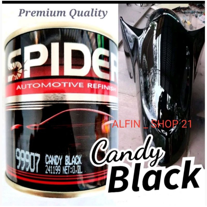 Cat Spider Candy Tone Black 99907 Cat Hitam Transparans Laba Laba Candy Tone 1kg