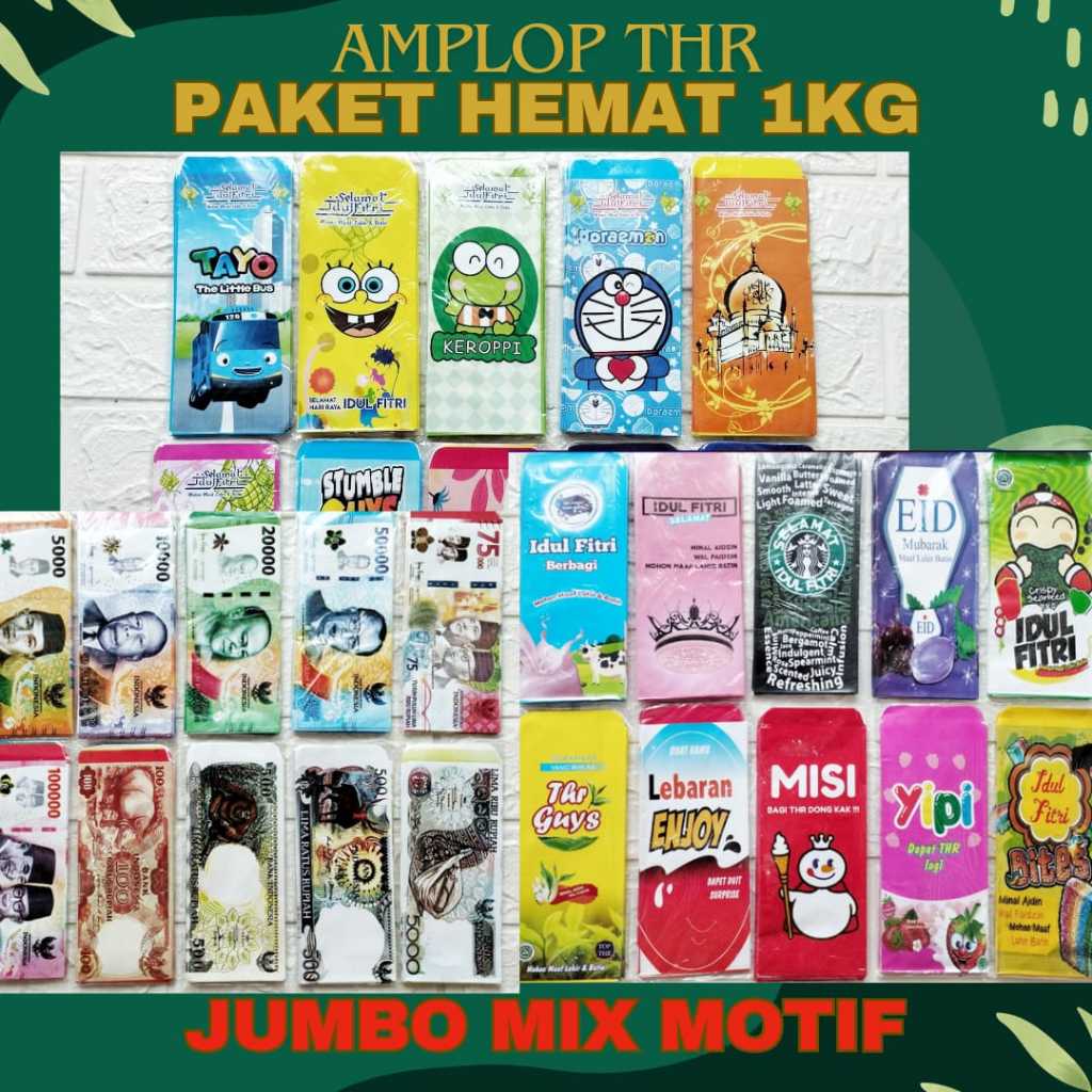 

(J) PAKET HEMAT 1 KG AMPLOP THR JUMBO