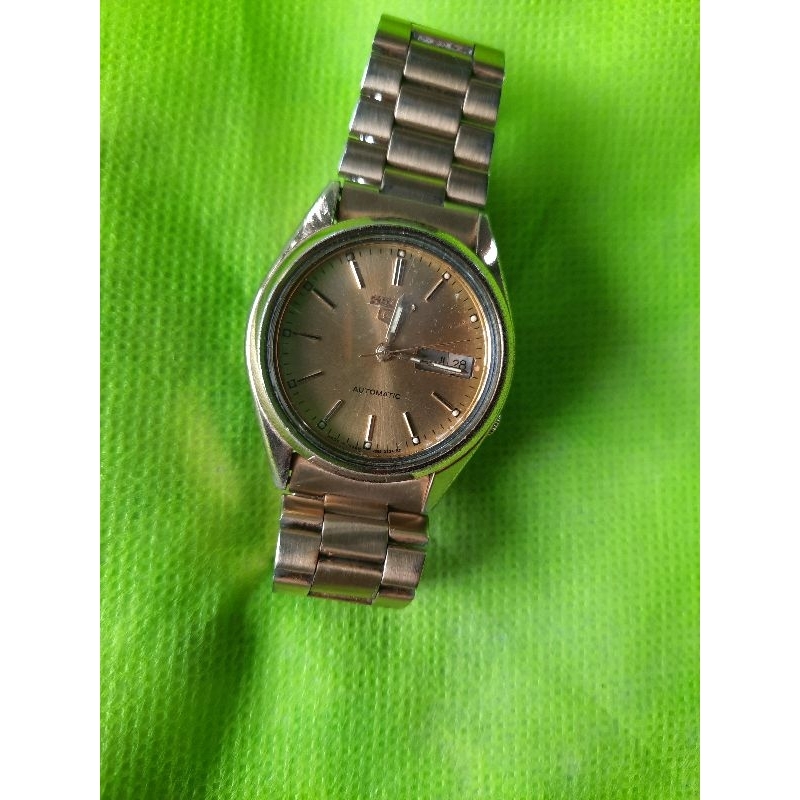 jam tangan seiko5 7009 gold