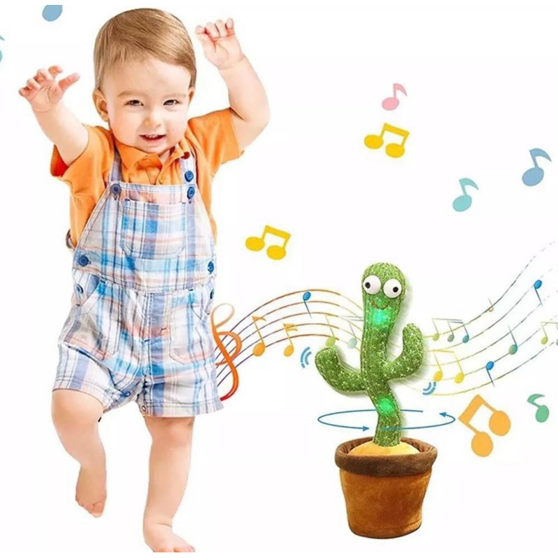 Mainan Kaktus Bergoyang Dancing Cactus Boneka Kaktus Goyang dan Bicara Kaktus Joget Ngomong