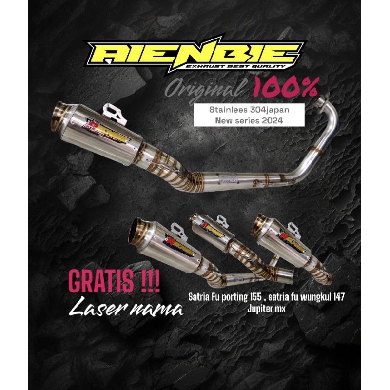 knalpot satria fu porting 155 fu wungkul 147 jupiter mx stanlees stell 304 japan new series 2024