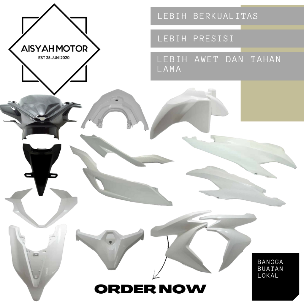 Bodi Halus Honda Vario All New 150 Led Warna Putih Tahun 2018