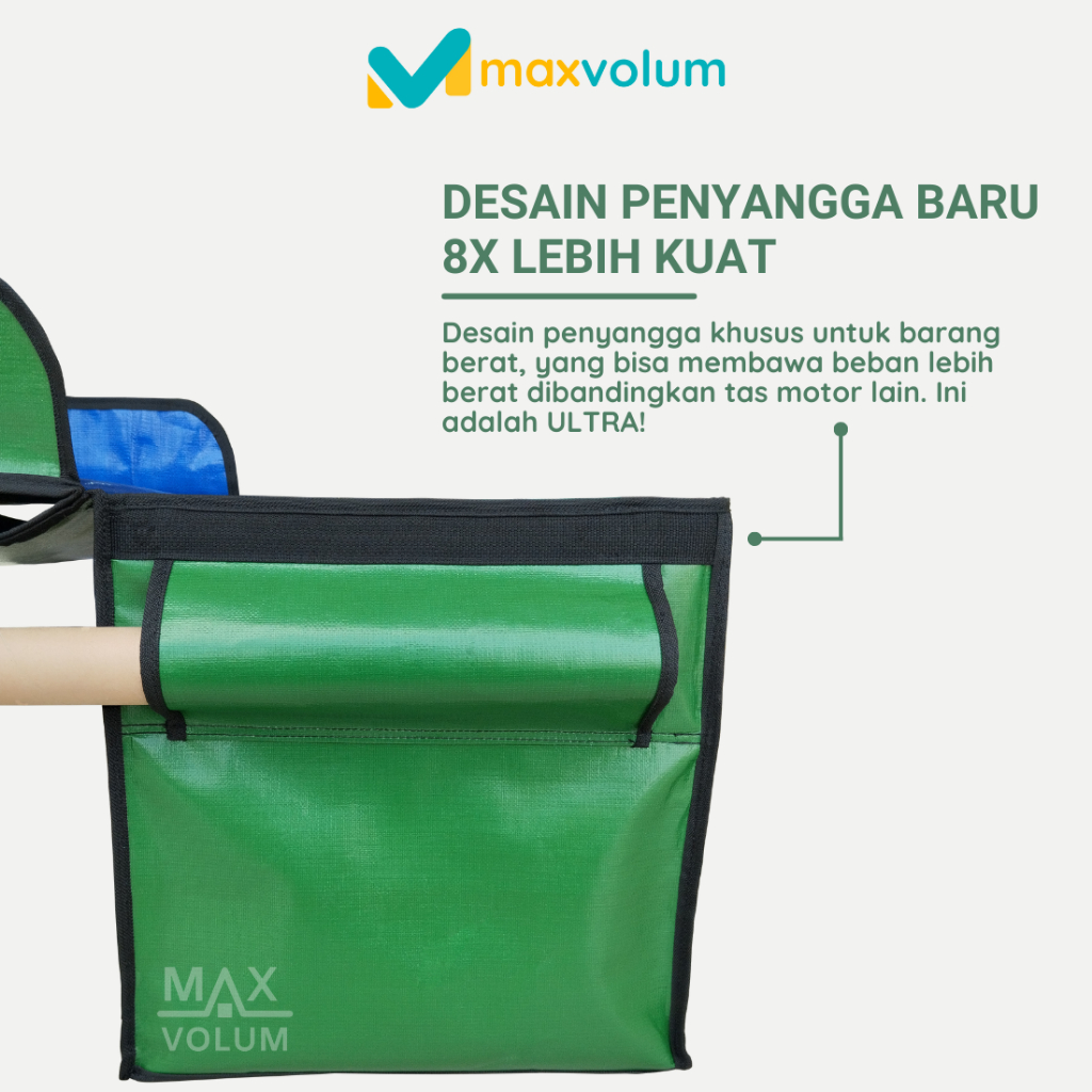 UIO MAXVOLUM Tas Motor ULTRA Besar - Anti Air Tas Obrok Tas Kronjot Tas Kurir Tas Rengkek Tas