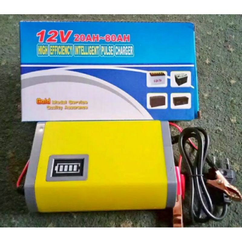 charger aki 6a untuk aki motor dan mobil